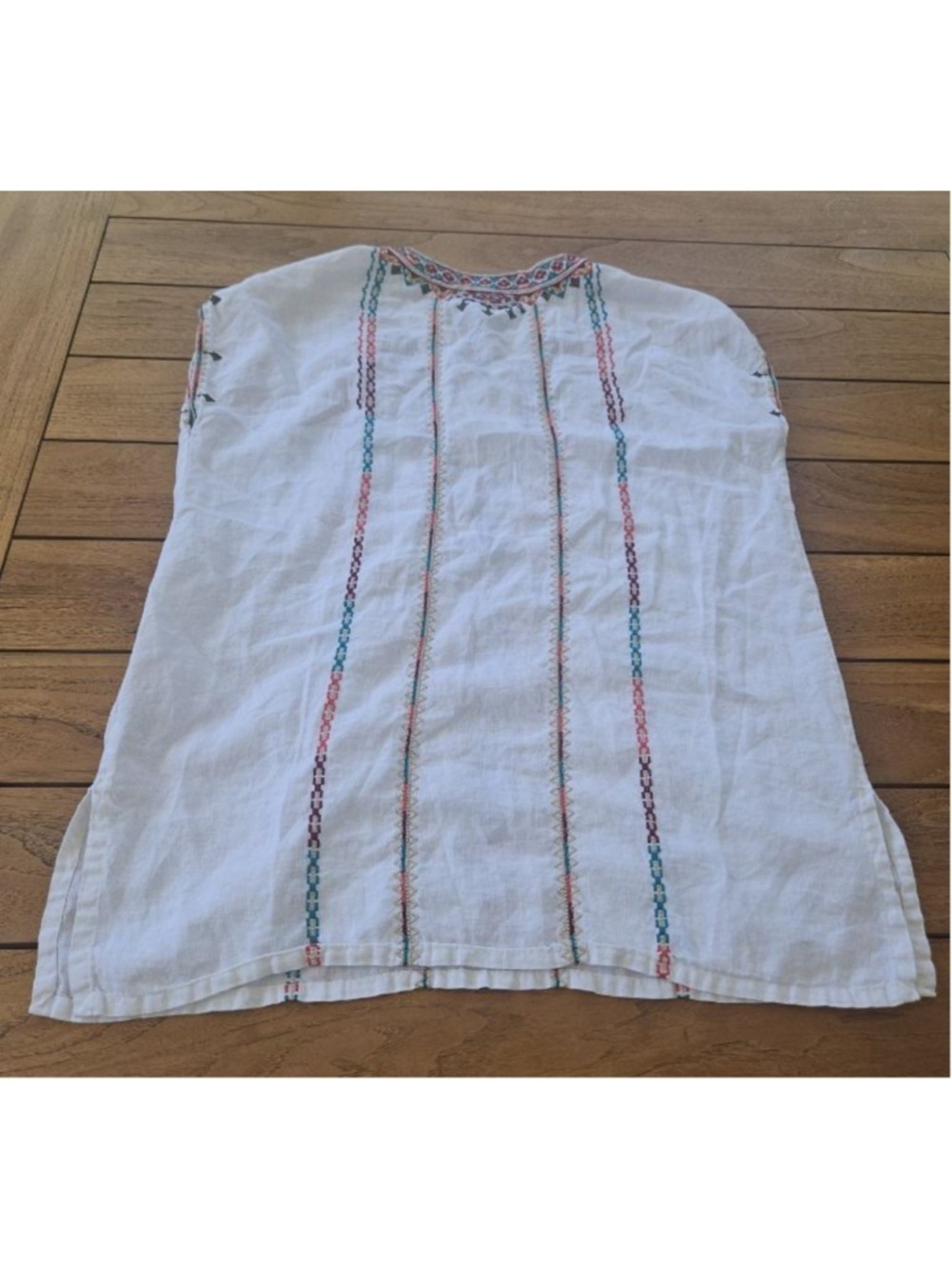 Johnny Was Verena Linen Easy Yoke Tunic Size M - Picture 3 of 7